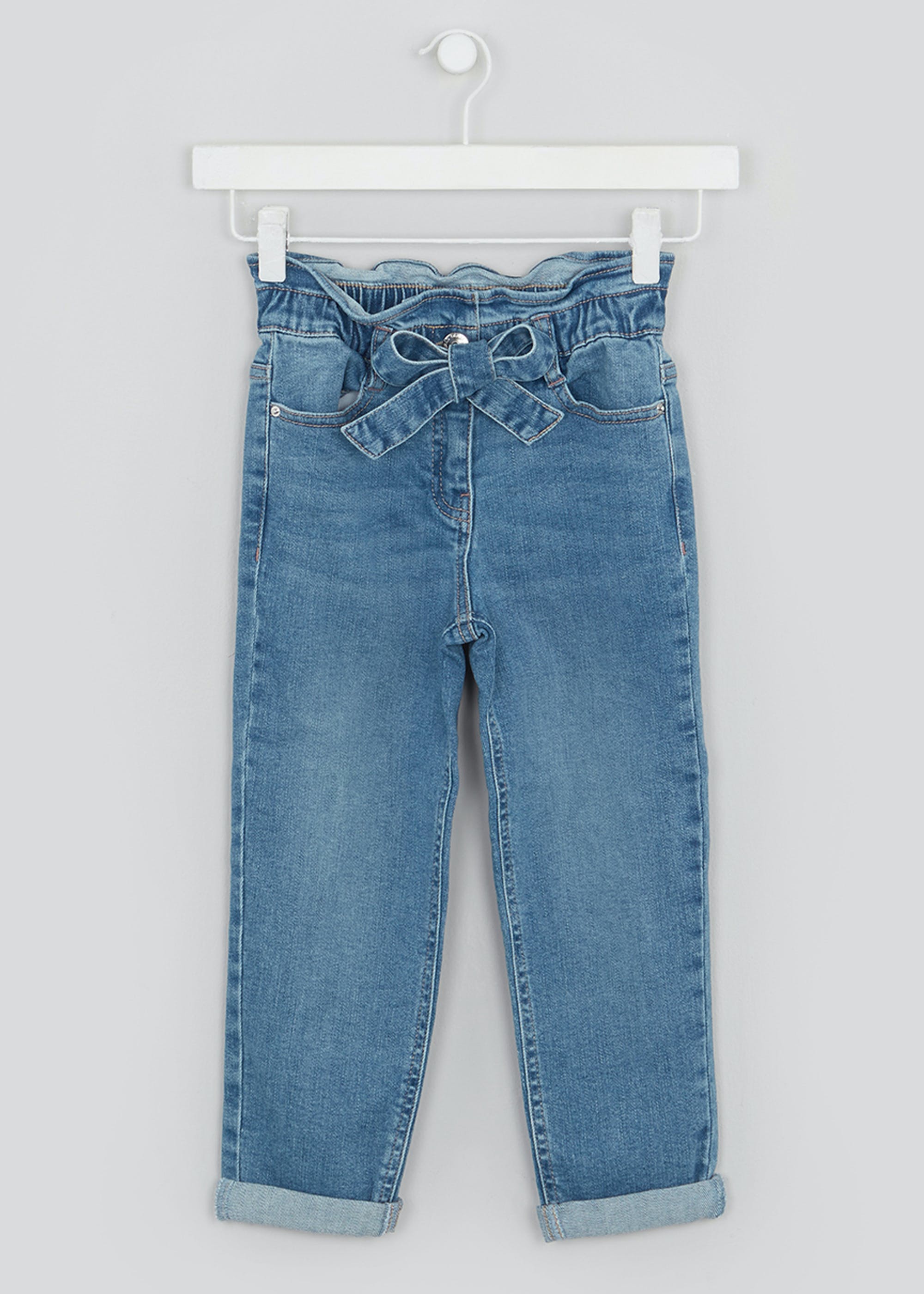 Girls Paperbag Waist Jeans (4-13yrs)