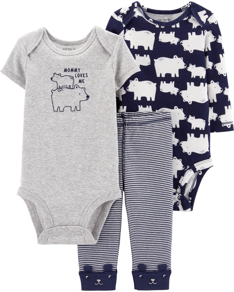 3-Piece Polar Bear Little Character Set
