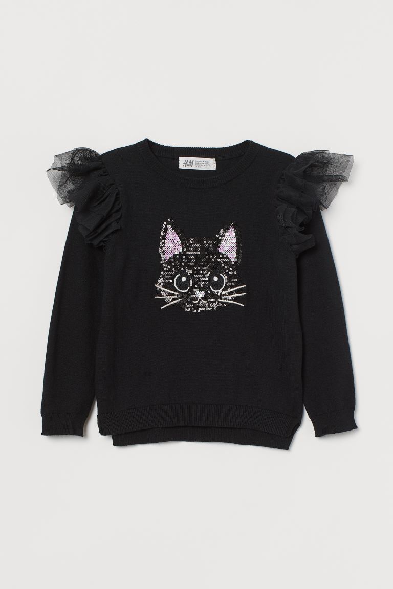 Sequin-motif jumper