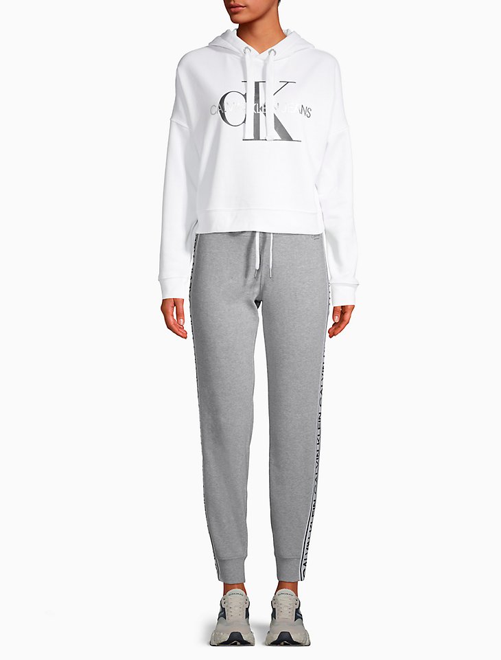 MONOGRAM LOGO DRAWSTRING HOODIE