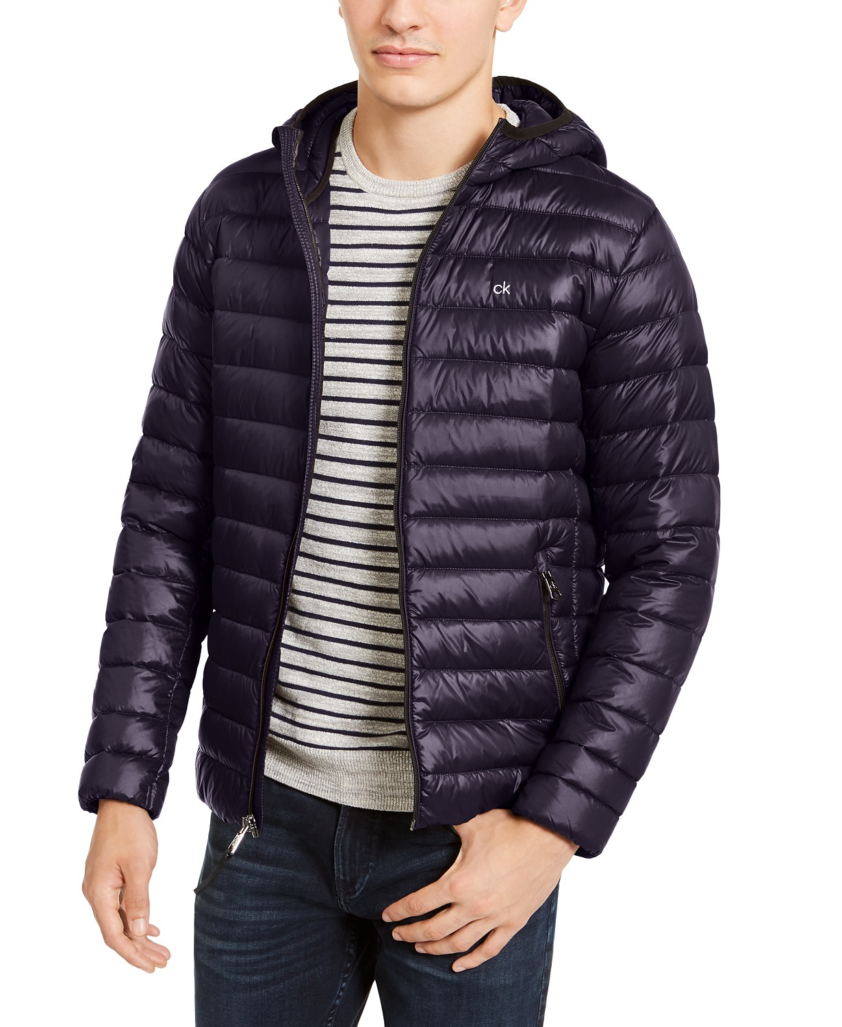 Men's Packable Down Hooded Puffer Jacket, Created for Macy's