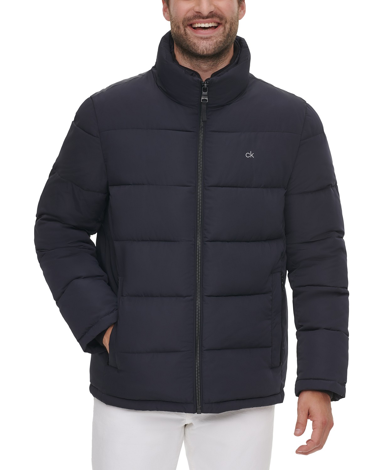 Calvin Klein Men's Full-Zip Puffer Coat, Created for Macy's