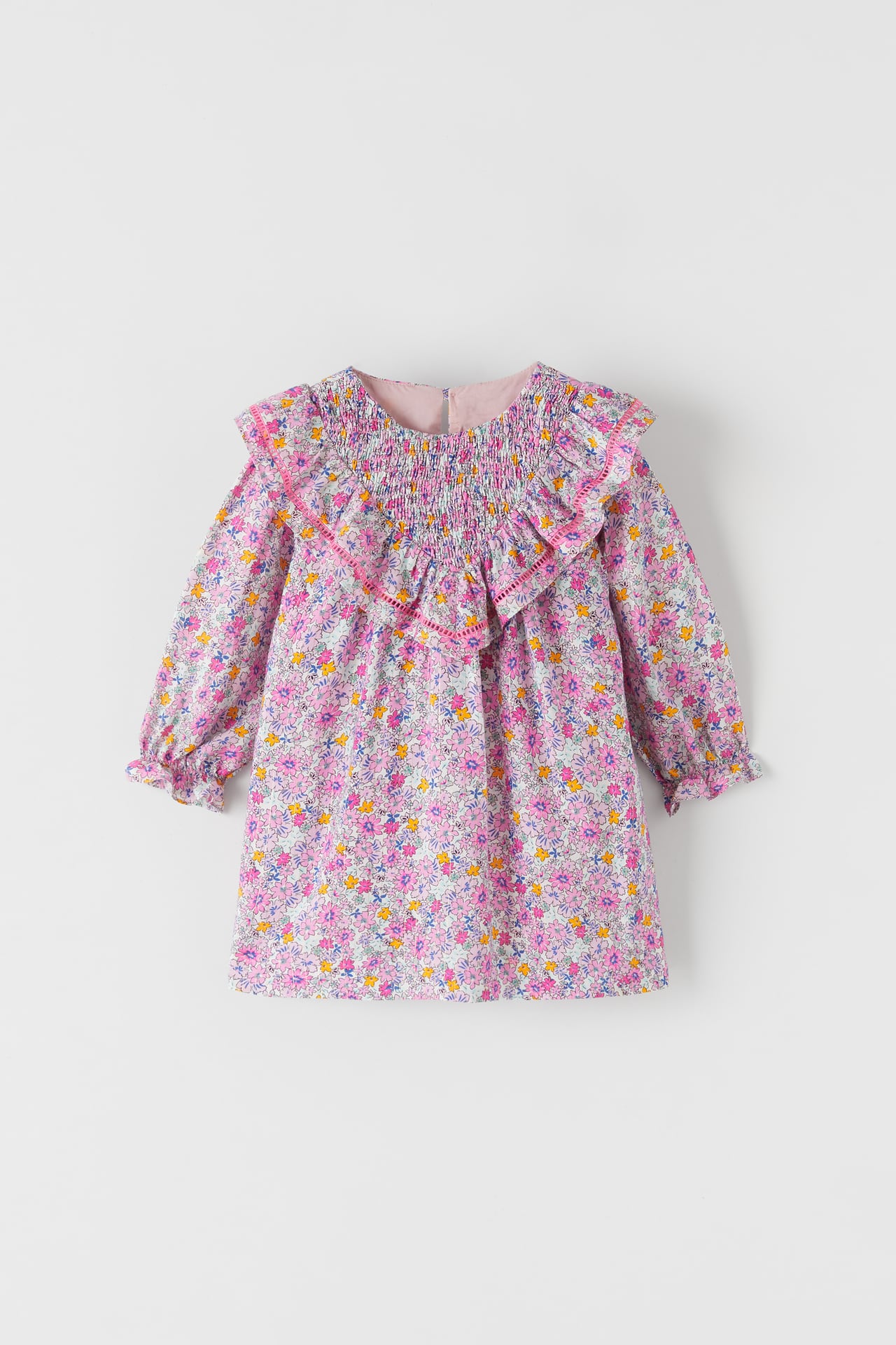  SHINY FLORAL PRINT DRESS