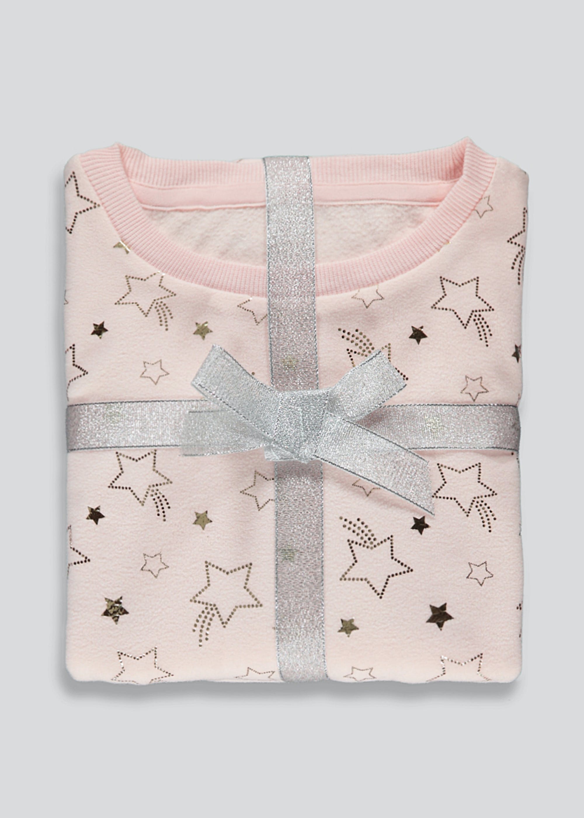 Girls Star Print Fleece Pyjama Set (4-13yrs)