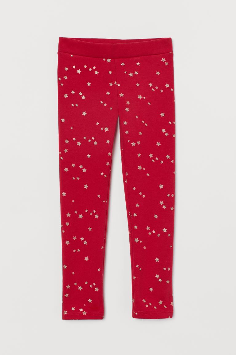 Leggings with brushed inside
