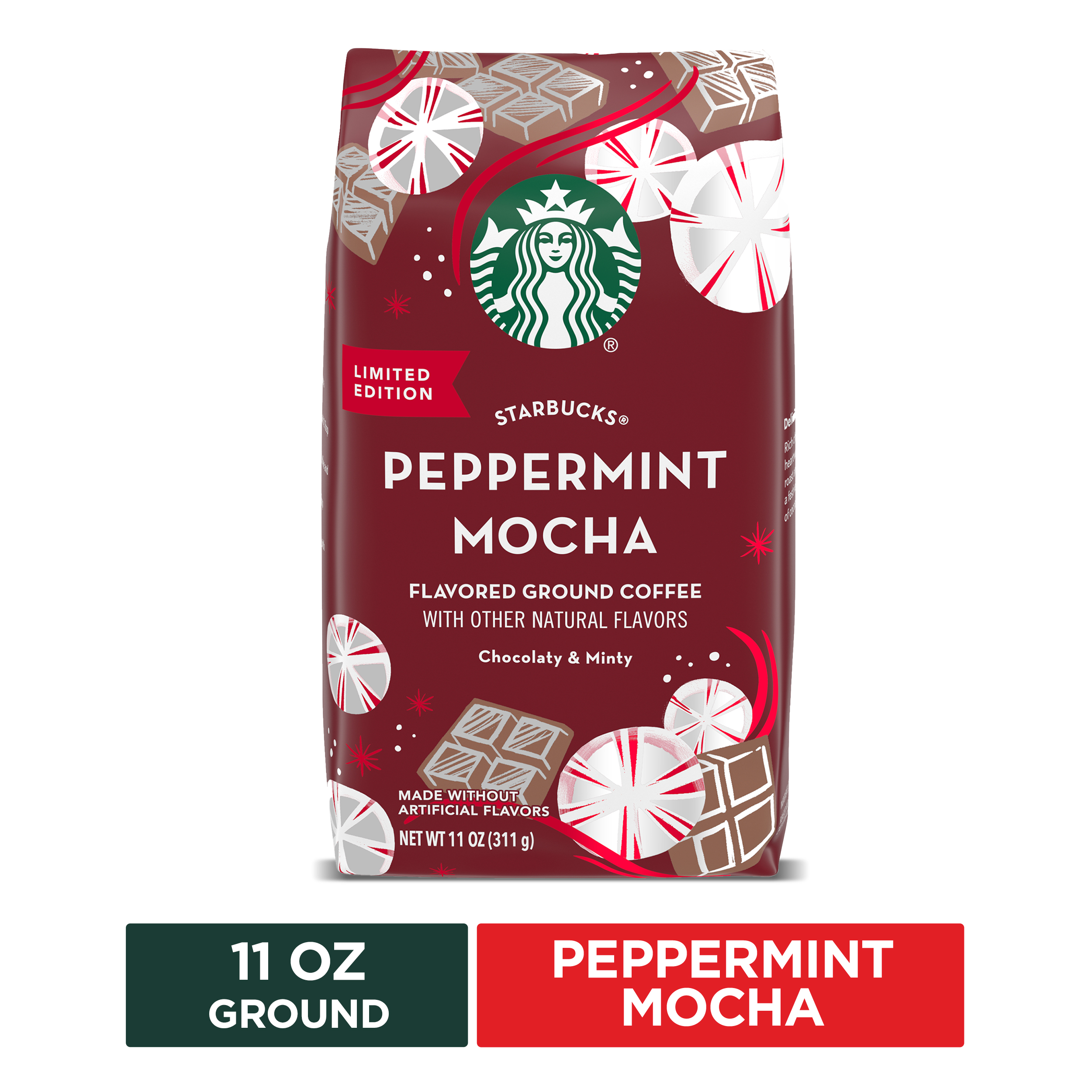 Starbucks Flavored Ground Coffee — Peppermint Mocha — 