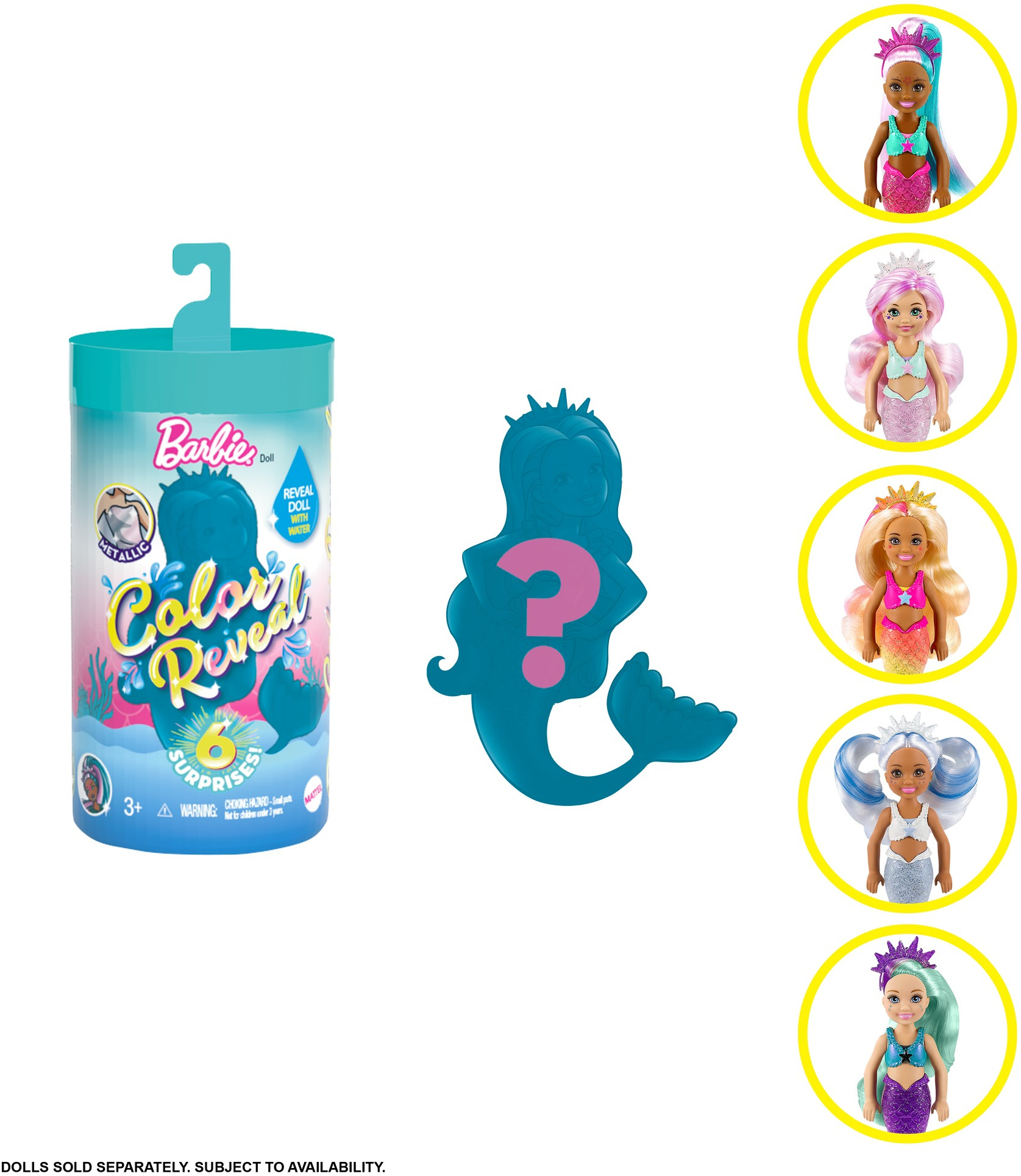 Barbie Color Reveal Chelsea Doll With 6 Surprises