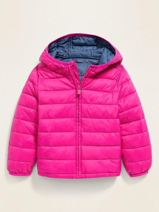 Unisex Water-Resistant Lightweight Narrow-Channel Puffer Jacket for Toddler