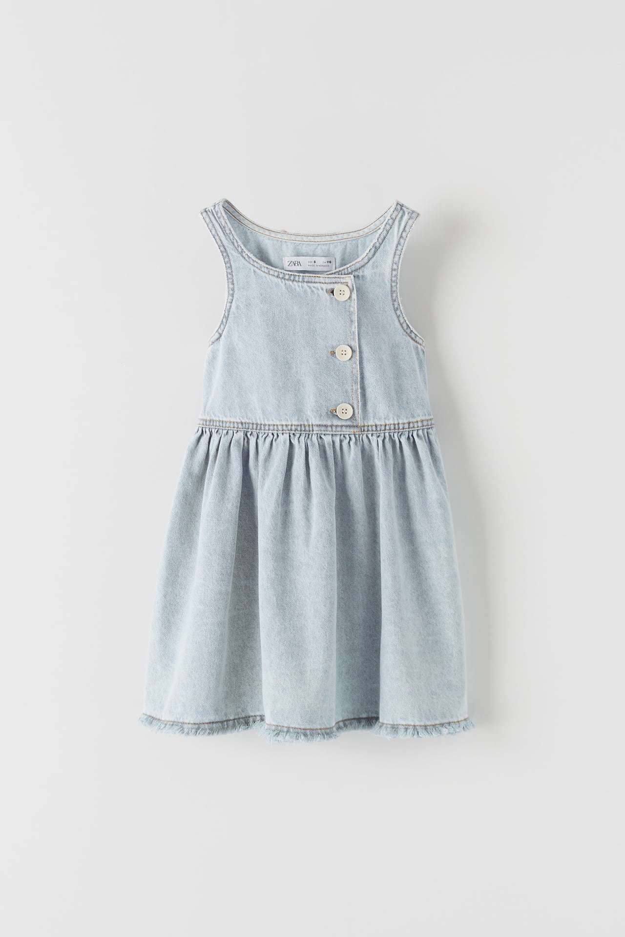  DENIM DRESS WITH BUTTONS