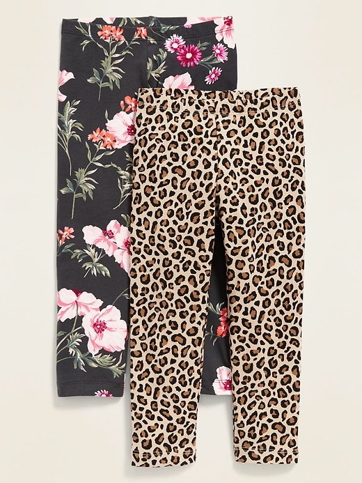 Jersey Full-Length Leggings 2-Pack for Toddler Girls