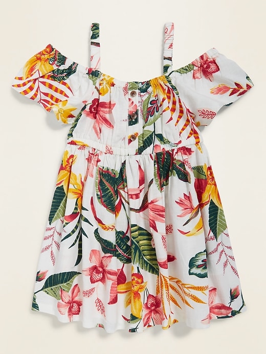 Fit & Flare Off-Shoulder Dress for Toddler Girls