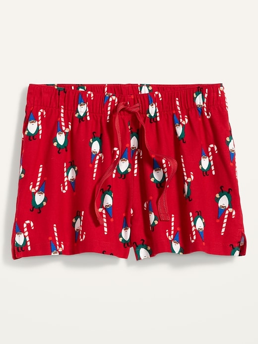 Patterned Flannel Boxer Pajama Shorts for Women -- 2.5-inch inseam