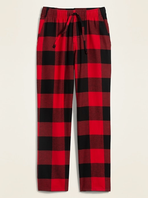 Plaid Flannel Pajama Pants for Men