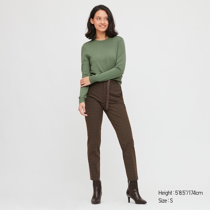 WOMEN 100% EXTRA FINE MERINO WOOL CREW NECK JUMPER