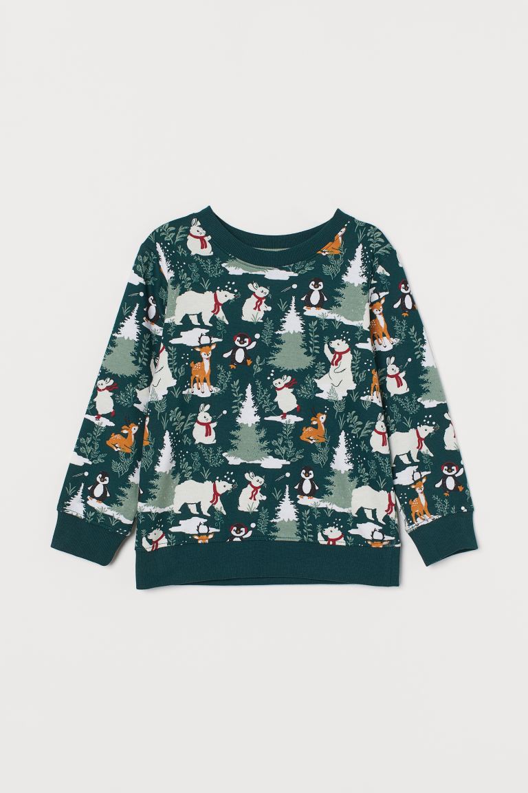 Patterned sweatshirt