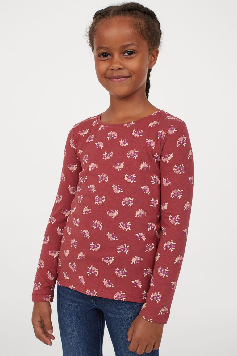 Printed cotton top