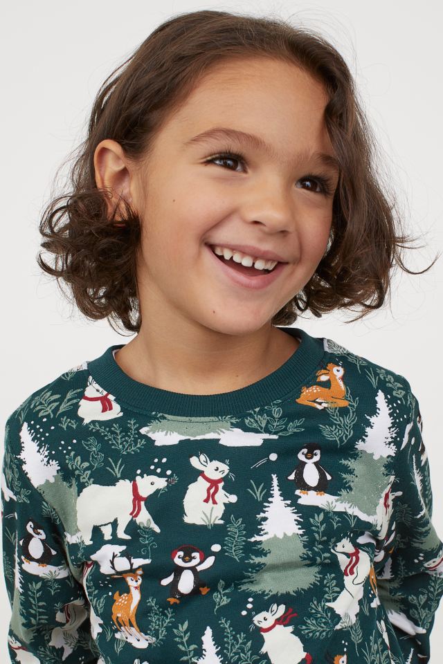 Patterned sweatshirt