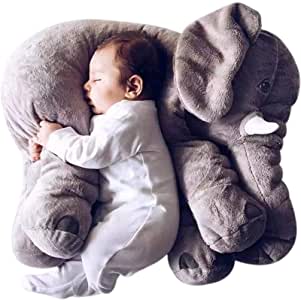 Soft Toys Girls Toys Baby Cuddly Toy Jungle Animal Plush Plush Elephant Soft Toys for Babies Girls Sleeping Pillows Hugging Stuffed Lumbar Animals Birthdy Gifts 40 cm (Gray)