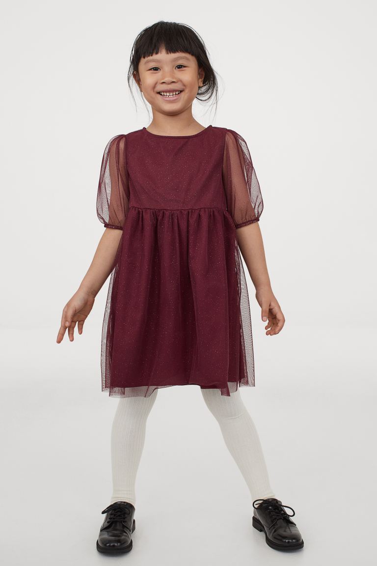 Glittery tulle dress
