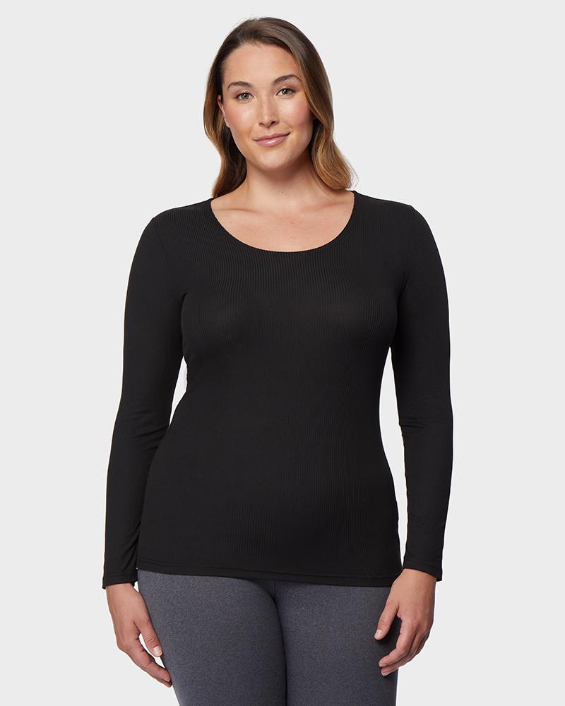 WOMEN'S MIDWEIGHT RIB SCOOP TOP