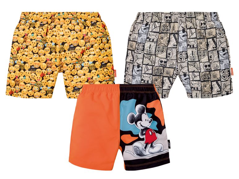 Kinder Badeshorts Jungen, mit Print, elastischer Bund