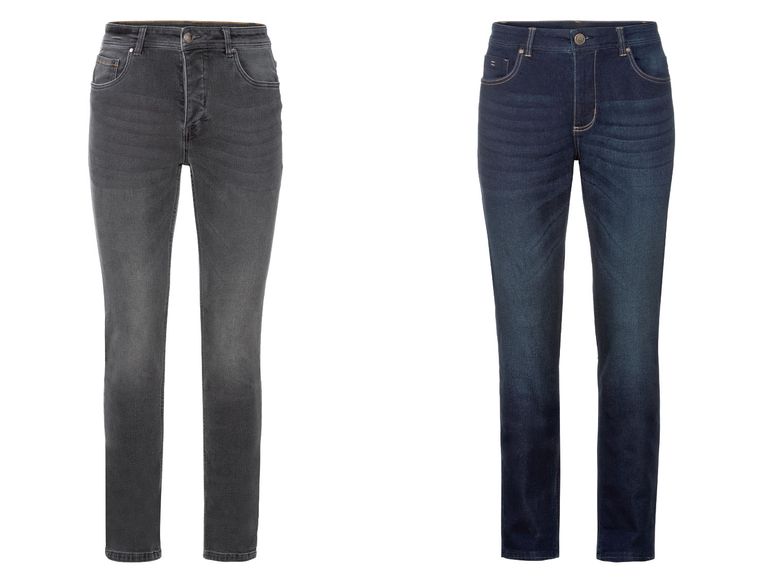LIVERGY® Sweat Denim Herren, Slim Fit, mit Baumwolle