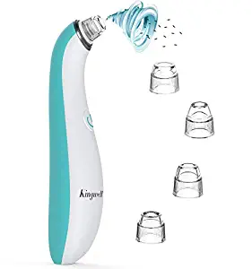 Blackhead Remover Pore Vacuum - Kingwell Blackhead Removal Tool with 4 Replaceable Suction Probes (Blue)