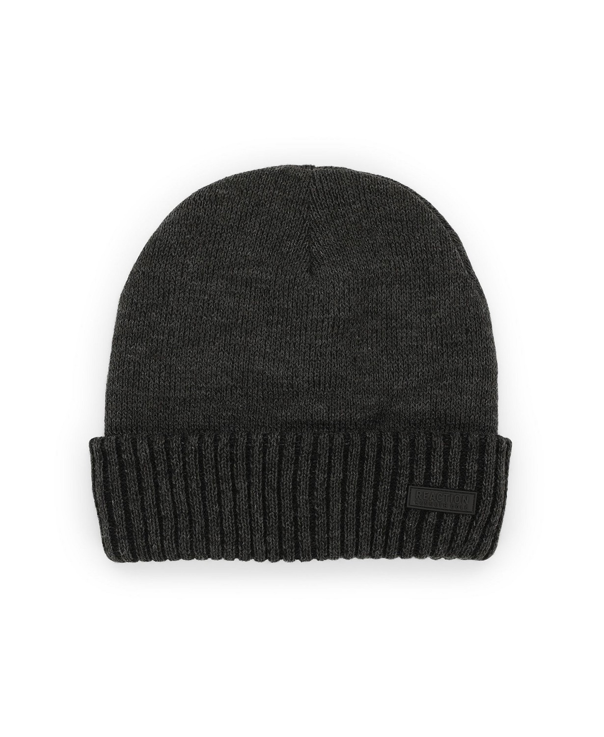 Kenneth Cole Reaction Men's Logo Ornament Detail Plaited Cuff Beanie