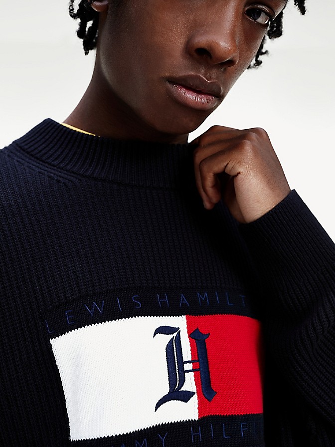 TOMMY HILFIGER LEWIS HAMILTON ORGANIC COTTON SWEATER