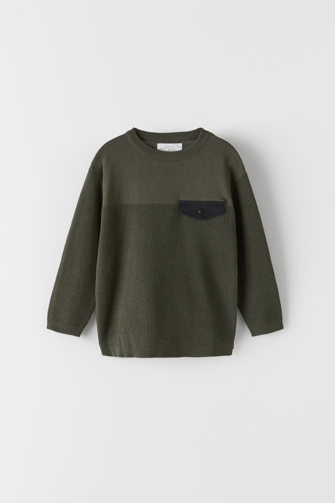 TEXTURED KNIT SWEATER