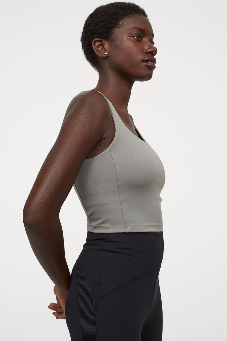 Sports top with sports bra