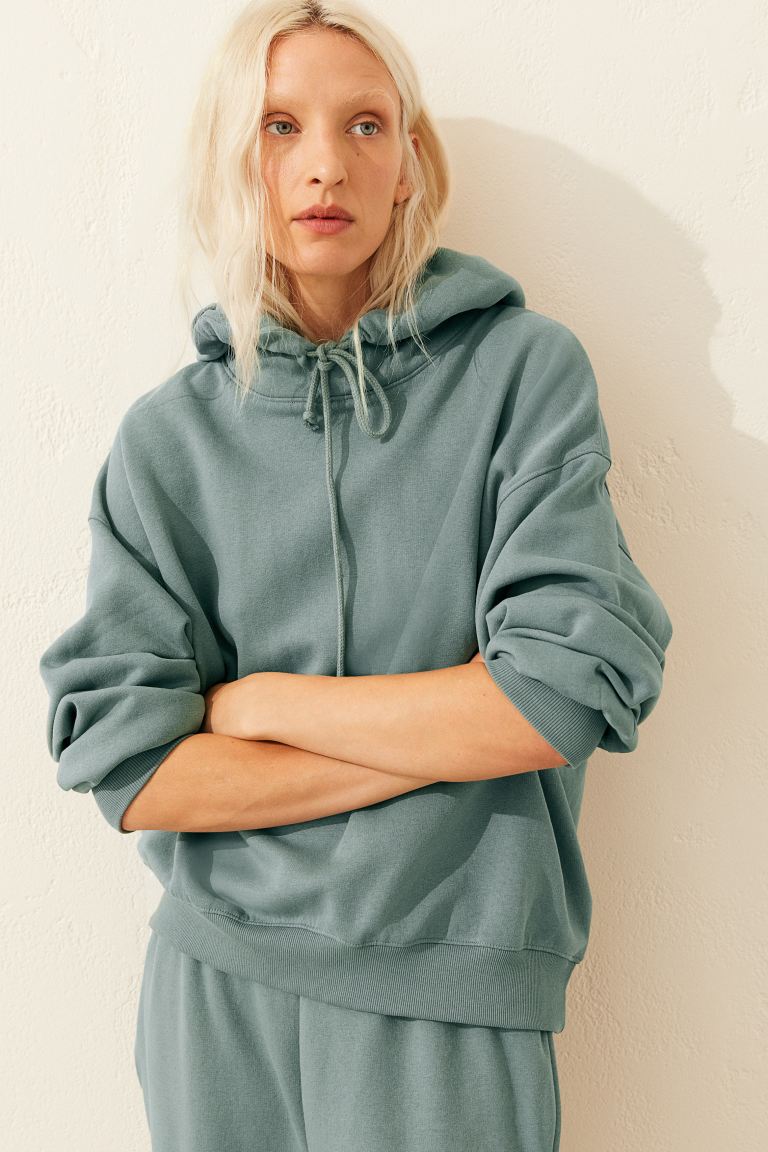 Cotton-blend hoodie
