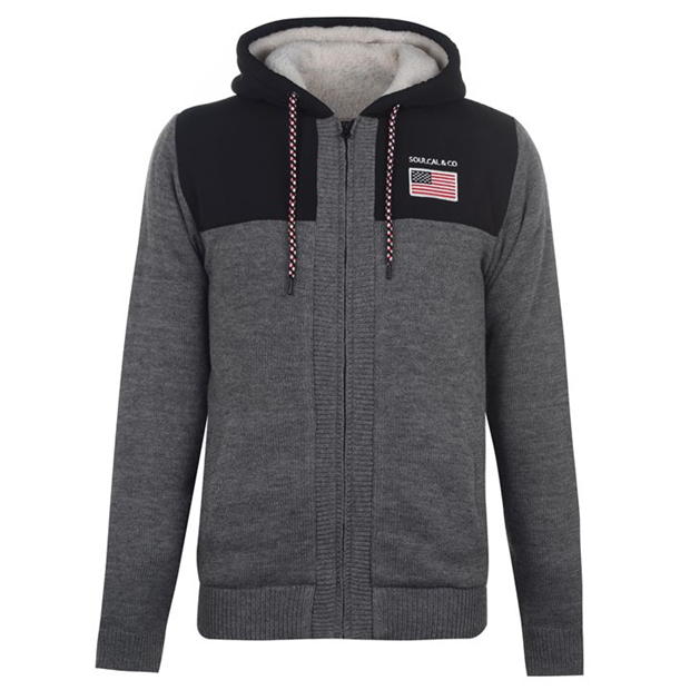 SOULCAL Borg Knit Hoodie Mens