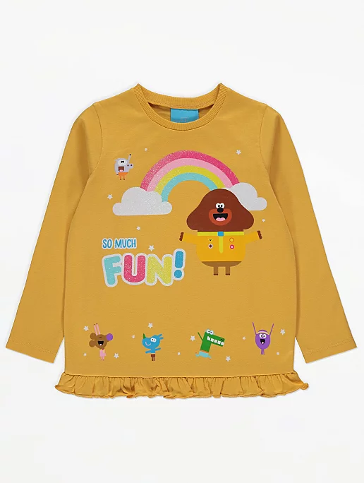 Hey Duggee Yellow Long Sleeve Top