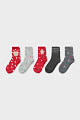 Weihnachts-Socken - 5 Paar
