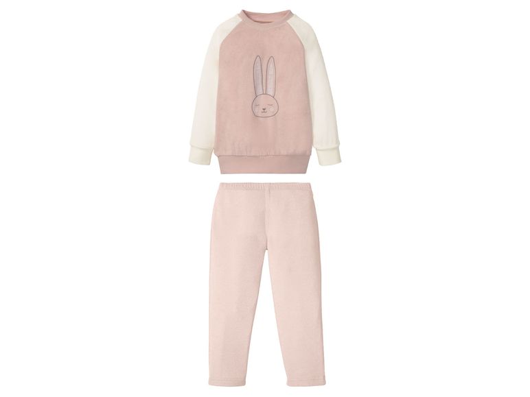 LUPILU® Kleinkinder Pyjama Mädchen, in Frottee-Qualität