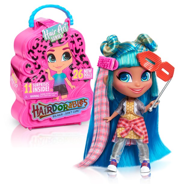 Hairdorables Collectible Doll Hair Art Series 5, styles and case colors may vary, each sold separately, Ages 3 +