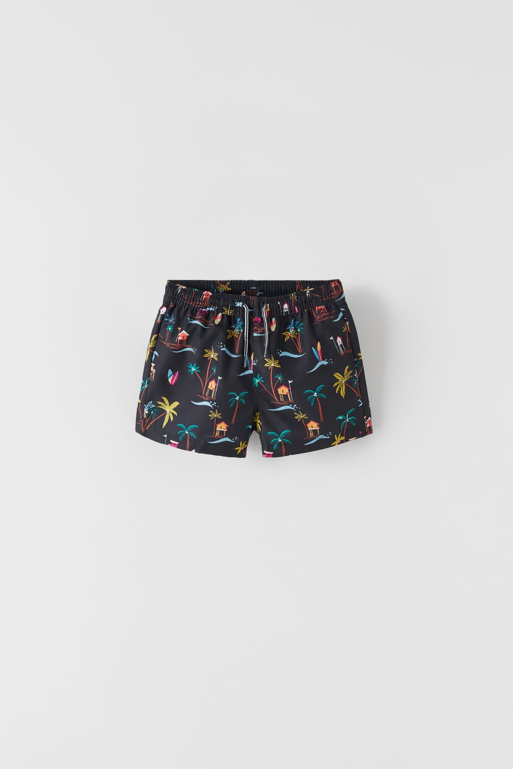 PRINTED SWIM BERMUDA SHORTS