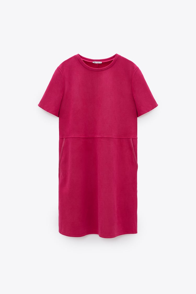 Faux Suede Dress
