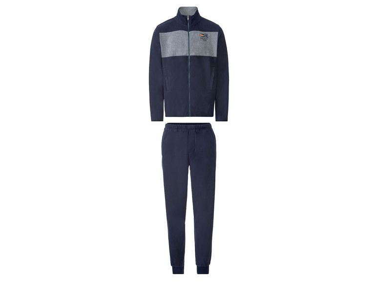 LIVERGY® Fleeceanzug Herren, knitterarm