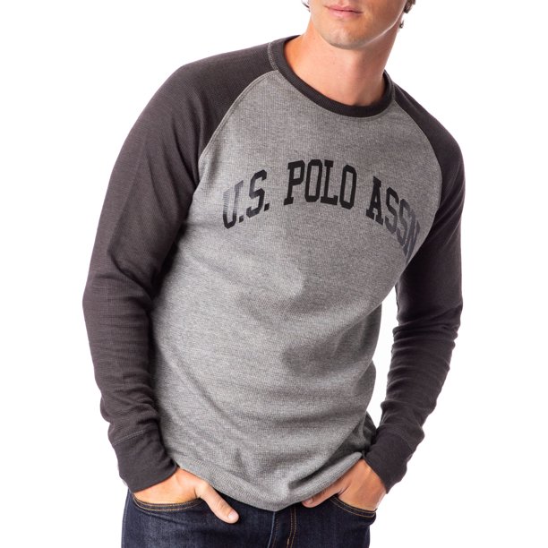 U.S. Polo Assn. Men's Raglan Sleeve Thermal Crew Tee