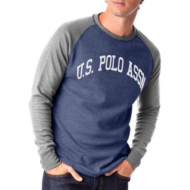 U.S. Polo Assn. Men's Raglan Sleeve Thermal Crew Tee