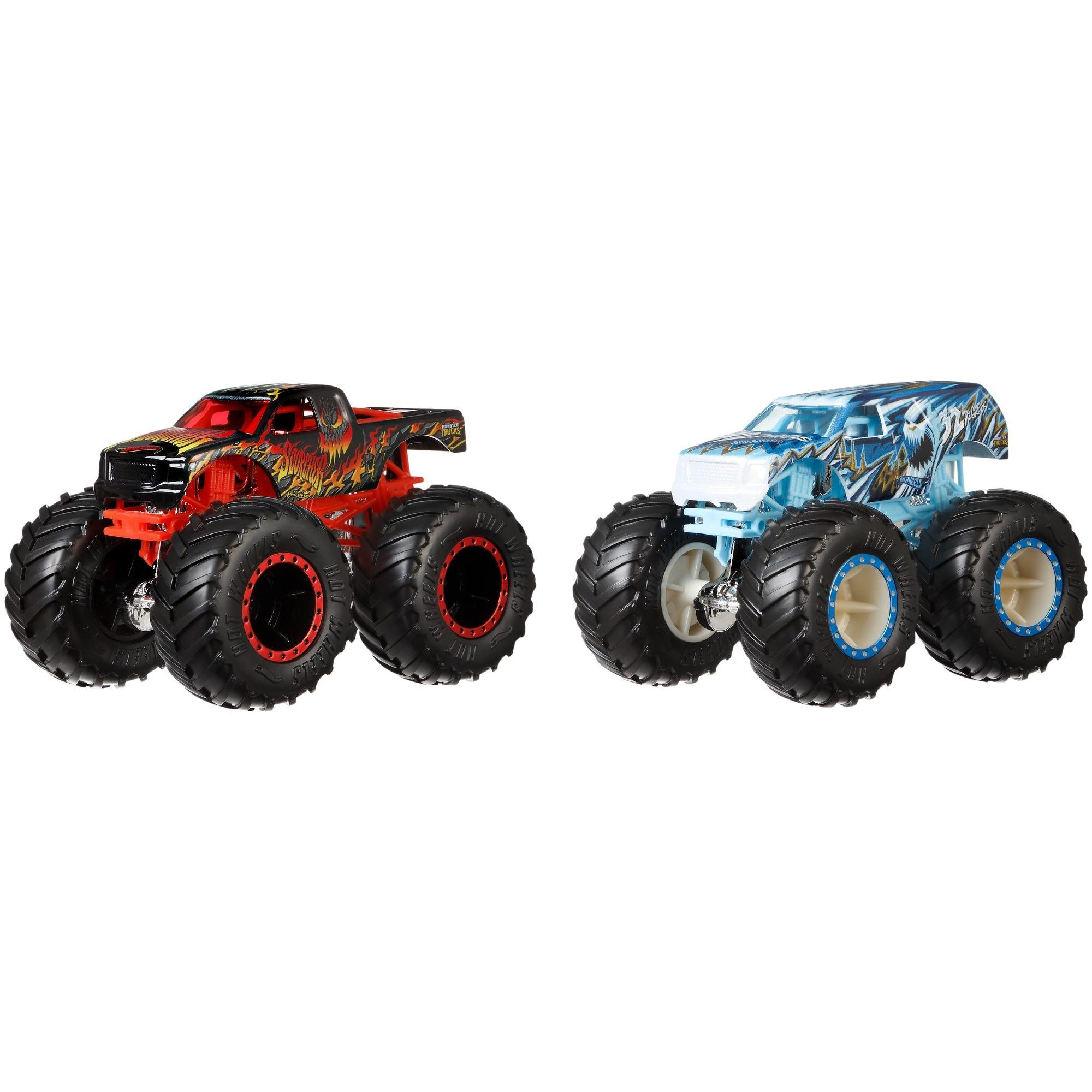 Hot Wheels Monster Trucks Demo Doubles 2 Pack (Styles May Vary)