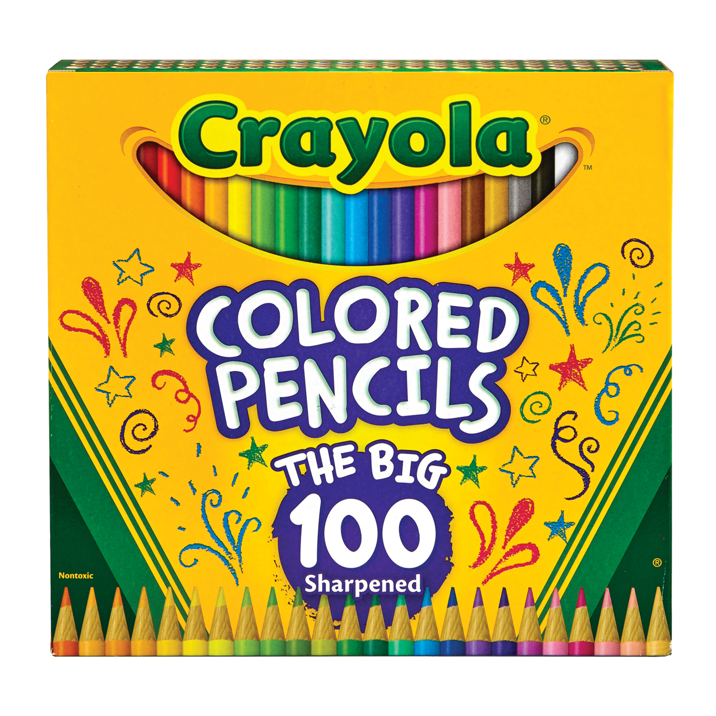 Crayola Colored Pencil Set, Child, Assorted Colors, 100 Count