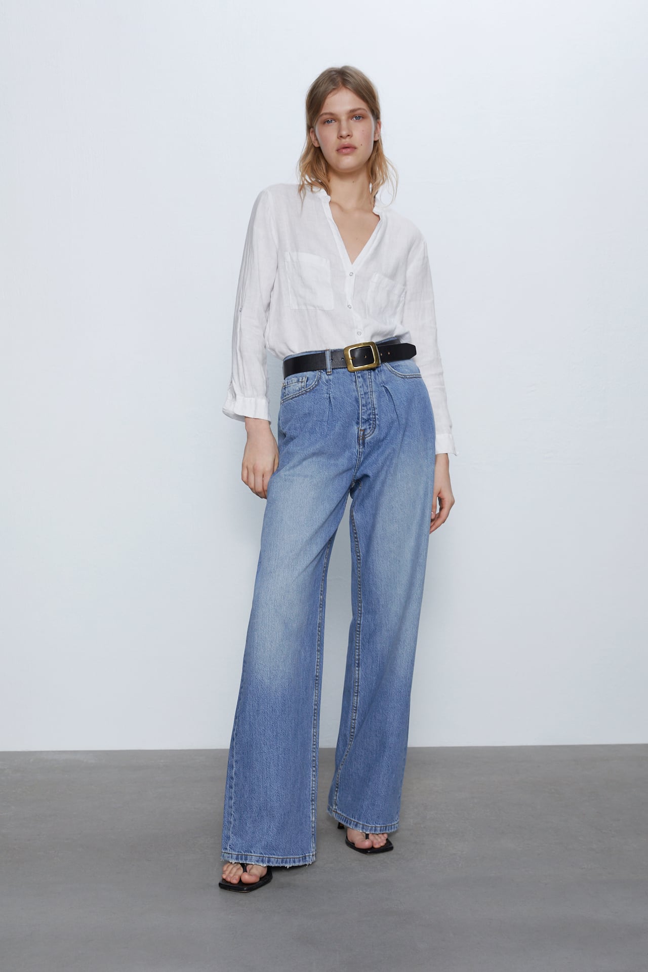 LINEN BLOUSE WITH POCKETS