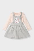 Set - Kleid und Langarmshirt
