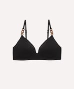 Beaded triangle bikini top