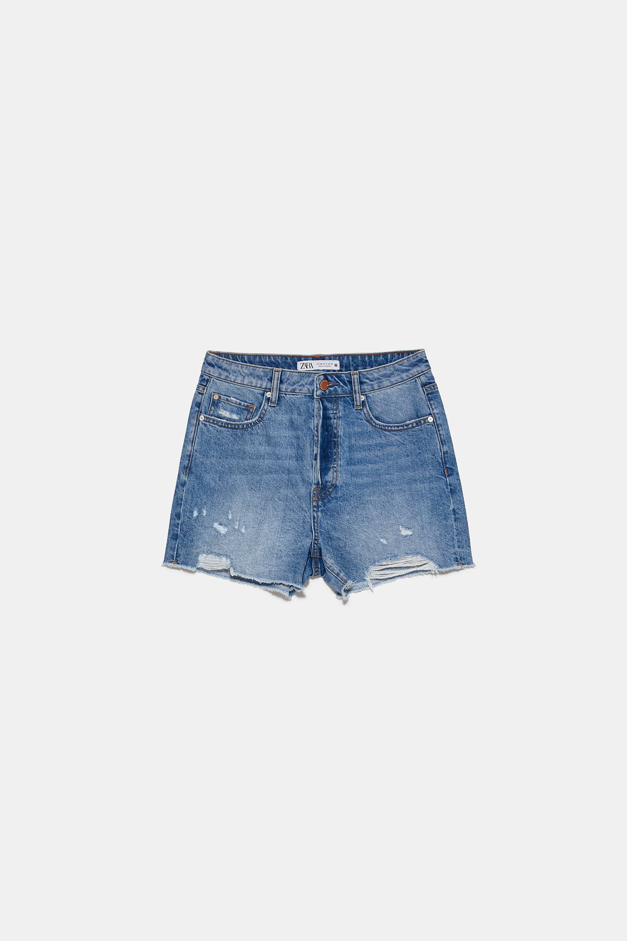 RIPPED DENIM SHORTS
