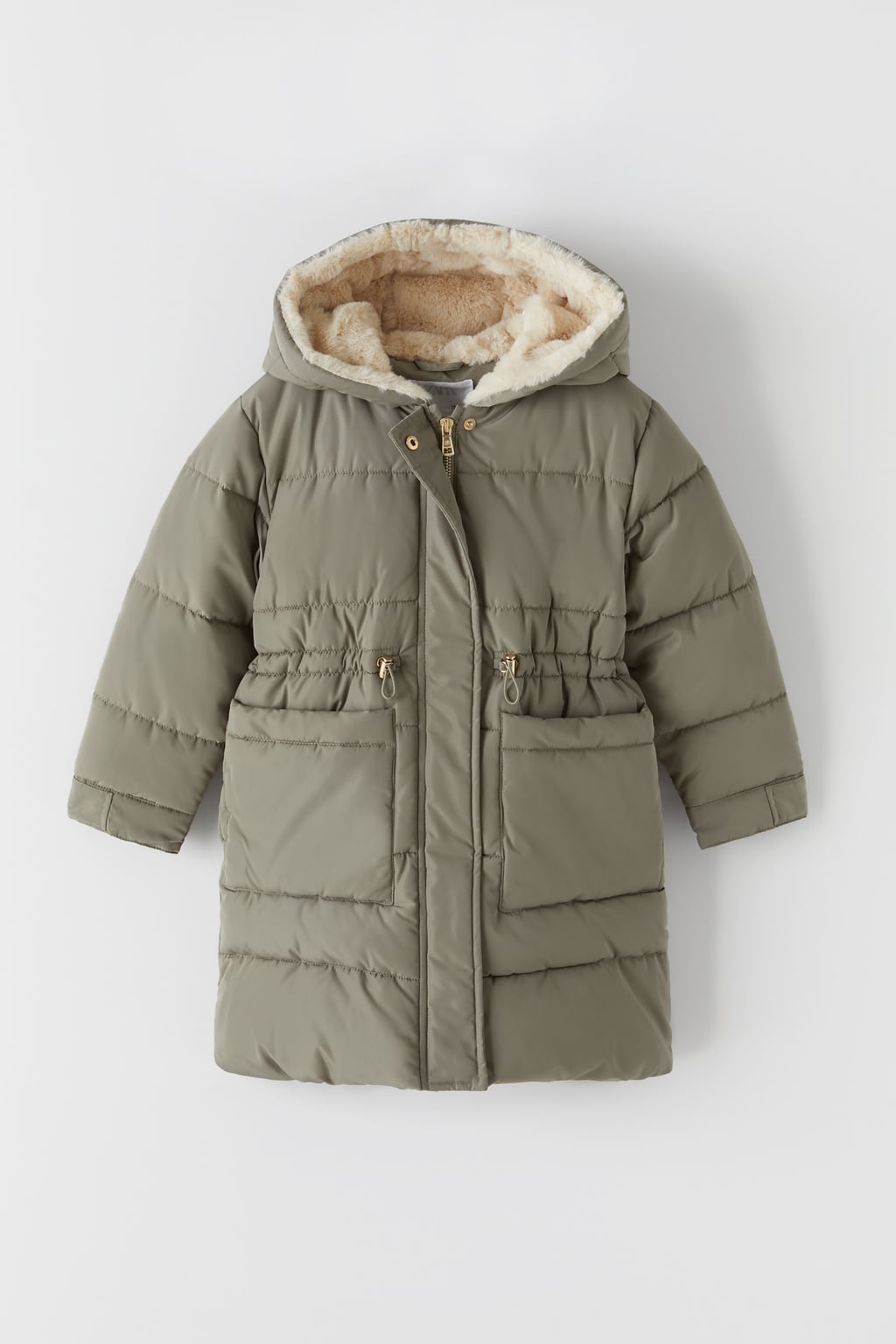 THREE-QUARTER-LENGTH PUFFER COAT