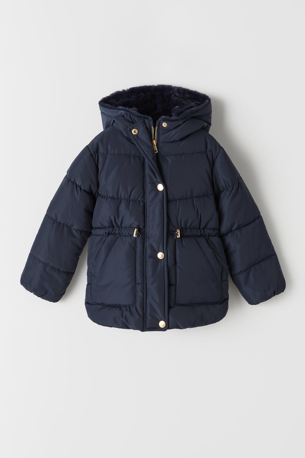 THREE-QUARTER-LENGTH PUFFER COAT